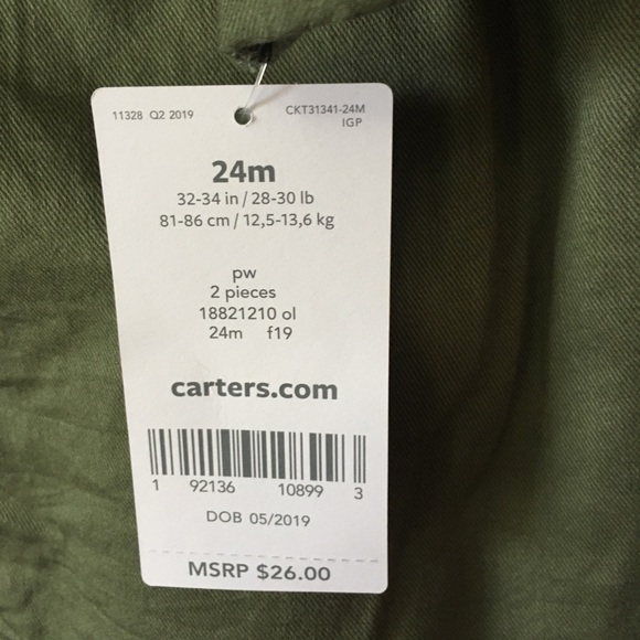 24 month Carter’s Spring Outfit - Picture 3 of 4